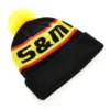 Bonnet S&M Factory Pom Black -Cult Soldes Bonnet SM Factory Pom Black