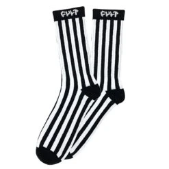 Chaussettes CULT Vertical Stripes Black / White