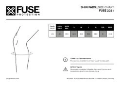 Protège Tibias FUSE Alpha Pro Shin Whip 13 Protège Tibias FUSE Alpha Pro Shin Whip -Cult Soldes FUSE MY21 size chart shin pads 3