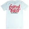Tee Shirt FEDERAL Script Logo White -Cult Soldes Federal SCRIPT LOGO T Shirt